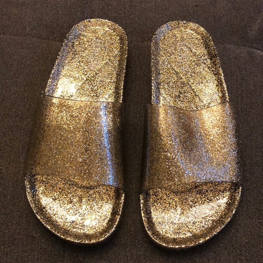 J Crew “Jelly” Pool Slides